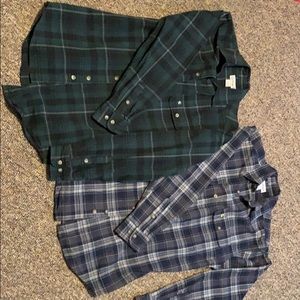 2 Carhartt flannel shirts